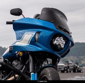 Carbon Fiber Flare® Windshield for Harley-Davidson® 2022+ Low Rider ST