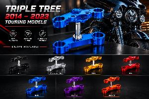 CNC Triple Tree for 2014–2023 Harley Road Glide Street Glide Road King
