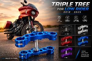 55/56mm & 56/58mm Triple Tree for Harley Low Rider S ST 2018–2025
