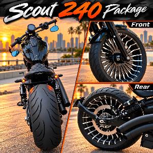 140 FRONT 240 REAR WHEEL PACKAGE FOR INDIAN SCOUT
