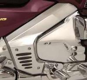 CHROME FRAME COVERS WITH RUBBER INSERTS FOR HONDA 01-UP ALL GOLDWING 