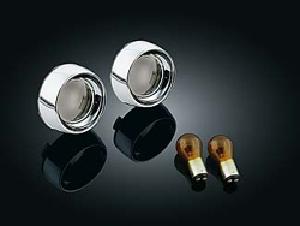 DEEP DISH BEZELS WITH AMBER LENSES 