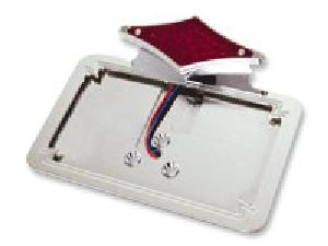 LAY DOWN DIAMOND-SHAPED LED LICENSE PLATE FRAME