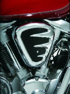 CONTOURS AIR CLEANER COVER FOR XV1600 ROAD STAR 99-03 & XV1700 ROAD STAR 04-UP