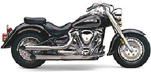 SLASHCUT SLIP ON EXHAUST FOR ROAD STAR 1600 & 1700 99-14