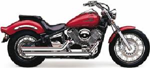 SLASH-DOWNS SPEEDSTER EXHAUSTS WITH POWERPORT FOR XVS1100 V-STAR 99-UP