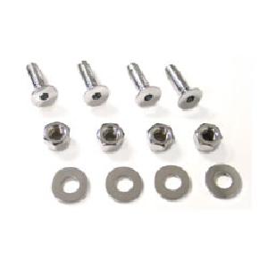CHROME FLATHEAD HARDWARE FOR SIGNAL DYNAMICS LICENSE PLATE