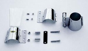 CHROME MOUNTS FOR BEADED WINDSHIELD 