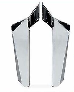 CHROME LOWER DEFLECTORS FOR HEAVY DUTY OR DAKOTA 4.5tm WINDSHIELD ONLY 