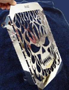 SKULL RADIATOR GRILL FOR VULCAN 1500 ALL 99-UP (Stainless Steel) / 1 IN STOCK