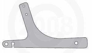 BACKREST MOUNTING HARDWARE FOR SQUARE DRAG SPECIALTIES BAR DYNA 02-05 / 96-01 FXD