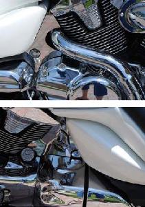 KEY / SIDE COVER PLATES POLISHED STAINLESS FINISH. COVERS THE OPEN SPOT AROUND THE KEY AND SIDES (2 PIECES INCLUDED)