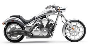BLACK SWEPT EXHAUST FOR HONDA FURY / STATELINE / SABRE