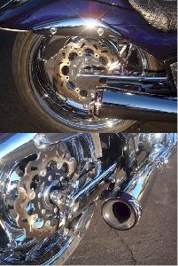 SOLID SWING ARM COVER FOR M109R ((CHROME OR BLACK))