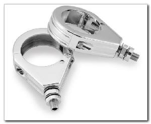 CHROME 41mm FORK CLAMPS (PAIR)