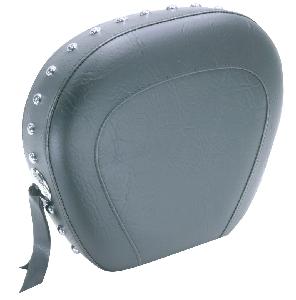  SISSY BAR PAD FOR KAWASAKI VULCAN 2000, LIMITED & CLASSIC LT '04-'10, VULCAN 1600 NOMAD '05-'08, STUDDED, BLACK WITH CONCHOS, WIDTH: 12