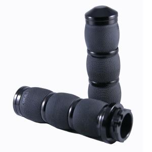 AIR CUSHIONED BLACK ANODIZED GRIPS - 1