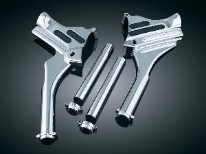 CHROME DELUXE NECK COVERS FOR HARLEY DRESSER/ TOURING (INCLUDES DOWNTUBE COVERS) SET 