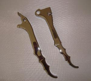  CHROME SOLID HAND CONTROL LEVERS FOR HONDA SABRE (PAIR)