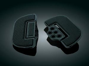 PREMIUM BLACK FLOORBOARDS BLACK - PAIR (Bike Specific Splined Adapter Required)/ 1 IN STOCK