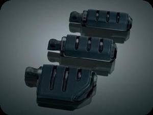 BLACK TRIDENT LARGE ISO PEGS W/ MALE MOUNT FOR H-D (IN PICTURE FROM TOP TO BOTTOM SMALL, LARGE AND DUALLY)