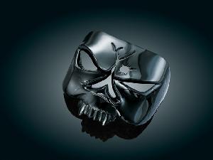 BLACK ZOMBIE TAILLIGHT COVER FOR HARLEY 73-UP HARLEY MODELS W/O BOBBED REAR FENDERS