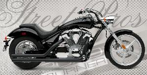 2.5 INCH BLACK CERAMIC STREET PRO'S FOR HONDA FURY 10-UP