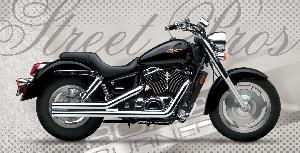 2.5 INCH DOUBLE WALL STREET PRO'S FOR HONDA VT1100 SABRE 00-07