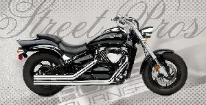 2.5 INCH DOUBLE WALL STREET PROS FOR SUZUKI 05-UP M50