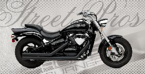 2.5 INCH CERAMIC BLACK DOUBLE SIDE WALL STREET PROS FOR SUZUKI 05-UP M50 