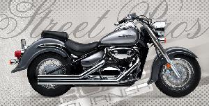2.5 INCH DOUBLE WALL STREET PROS FOR SUZUKI 05-10 C90 