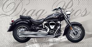 3 INCH DOUBLE WALL DRAG PROS FOR YAMAHA 99-UP ROADSTAR 1600/1700