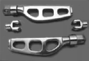 BILLET MACHINE FOOTPEG SET MALE MOUNT FOR HARLEY ONLY OR HIGHWAY PEGS FOR ALL BIKES (See description) 