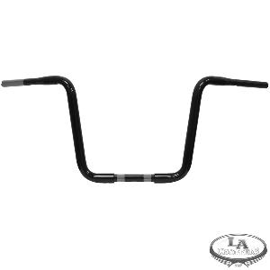 14 INCH BLACK APE HANGER W/ 8 INCH PULL BACK FOR THROTTLE BY WIRE 