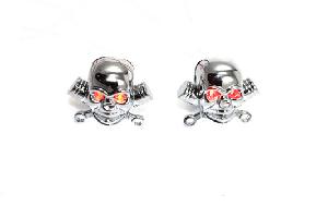 LICENSE PLATE FRAME SKULL LIGHTS