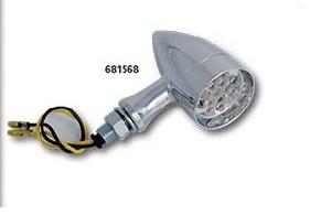 AMBER LED CHROME TURN SIGNALS (EACH) 