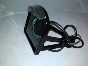 GLOSS BLACK HORIZONTAL HALF MOON SIDE MOUNT (ADAPTER REQUIRED FOR METRIC)