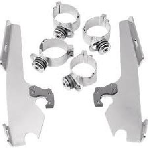 BATWING POLISHED TRIGGER-LOCK MOUNT KIT FOR HONDA 95-99 VT1100C2 SHADOW ACE / 1 IN STOCK