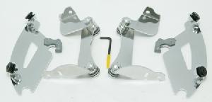 BATWING POLISHED TRIGGER-LOCK MOUNT KIT FOR HONDA 10-11 VT1300CS SABRE