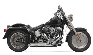 CHROME PRO-STREET STYLE SYSTEM SLASH CUT FOR SOFTAIL 86-17