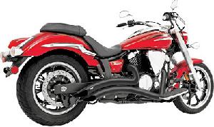 BLACK SHARP CURVE RADIUS EXHAUST FOR VULCAN 900 ALL