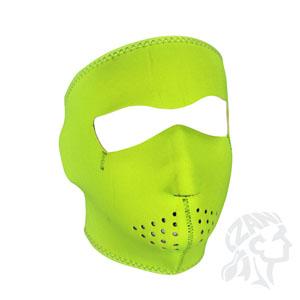 NEOPRENE FACE MASK HIGH VISIBILITY LIME 