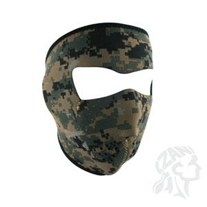 NEOPRENE FACE MASK DIGITAL GREEN CAMOFLAGE