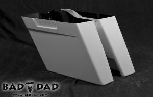 INJECTED STRECHED SADDLEBAGS (W/OUT LIDS) FOR HARLEY TOURING/ SOFTAIL/ YAMAHA ROADSTAR