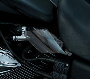 AIRMASTER REFLECTIVE SMOKE SADDLE SHIELDS FOR HARLEY 99-UP DYNA (PAIR)