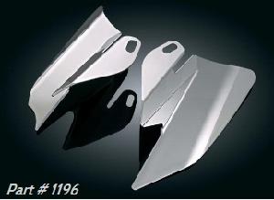 AIRMASTER REFLECTIVE SMOKE SADDLE SHIELDS FOR HARLEY 08 ELECTRA GLIDES/ ROAD GLIDES/ STREET GLIDES/ ROAD KINGS (PAIR)
