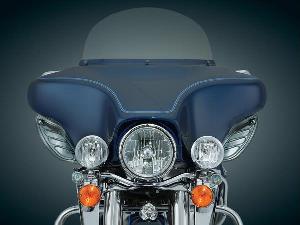 DARK SMOKE DRAGON WING (PAIR) FOR 96-UP ELECTRA GLIDES/ STREET GLIDES/ TRIKES/ KURYAKYN AIRMASTER FAIRING 
