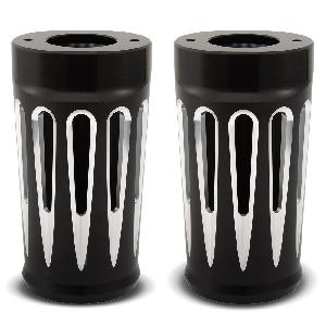 DEEP CUT FORK BOOTS - BLACK