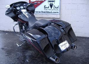 SHORT BAGGER REAR FENDER COVER W/ RECESS FOR HARLEY TOURING 