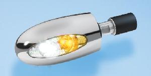 BL 1000 PL LED BAR END INDACATOR W/ LED RUNNING LIGHT (CHOOSE FINISH) FOR O.5 INCH - 0.95 INCH INSIDE DIAMETER (EACH)